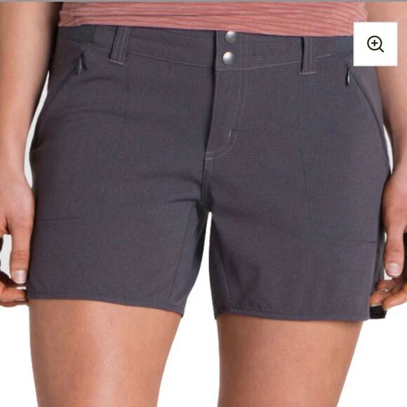 Kuhl Women’s Stretch Strattus Hiking Shorts 5” inseam Gray Sz12 - Picture 1 of 9